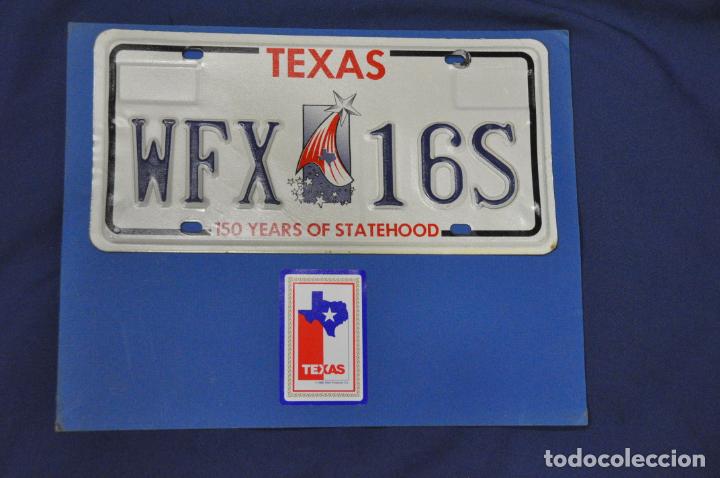 Autos und Motorr&auml;der: Placa matr&iacute;cula de coche o autom&oacute;vil. Estados Unidos. Texas.