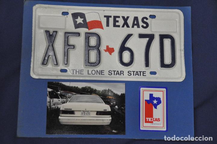 Autos und Motorr&auml;der: Placa matr&iacute;cula de coche o autom&oacute;vil. Estados Unidos. Texas.