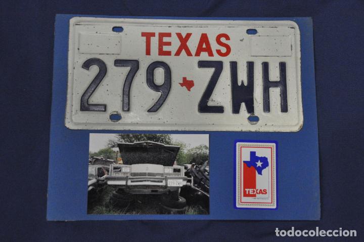 Autos und Motorr&auml;der: Placa matr&iacute;cula de coche o autom&oacute;vil. Estados Unidos. Texas.