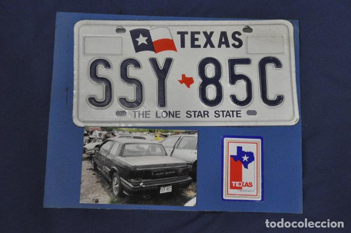 Autos und Motorr&auml;der: Placa matr&iacute;cula de coche o autom&oacute;vil. Estados Unidos. Texas.