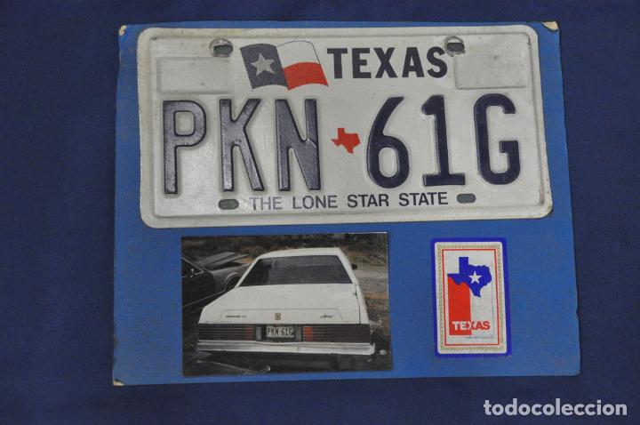 Autos und Motorr&auml;der: Placa matr&iacute;cula de coche o autom&oacute;vil. Estados Unidos. Texas.