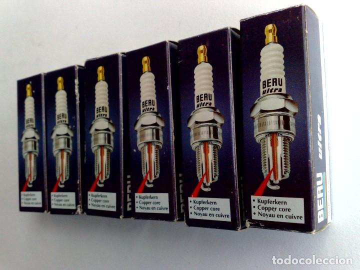 Autos und Motorr&auml;der: LOTE DE 6 BUJIAS,MARCA BERU ULTRA,14-7DU,Z-11-0,8MM.,NUCLEO DE COBRE,POR ESTRENAR (MADE IN GERMANY