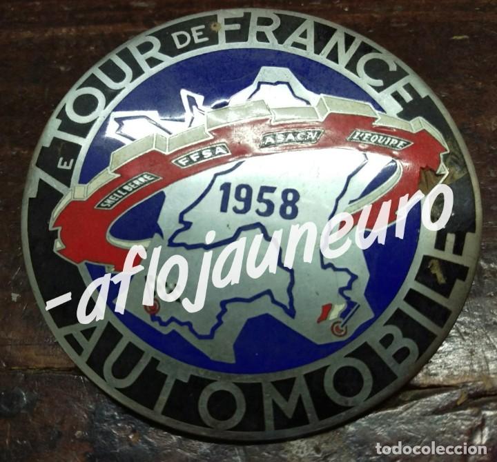 Autos und Motorr&auml;der: Antigua chapa o placa para coche, 7e. TOUR DE FRANCE - AUTOMOBILE . muy muy rara
