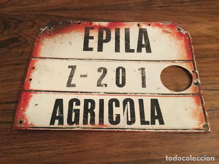 Automobili e Motociclette: MATRICULA METALICA AGRICOLA  EPILA