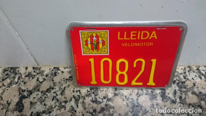 Automobili e Motociclette: PLACA VELOMOTOR LLEIDA N&ordm; 10821