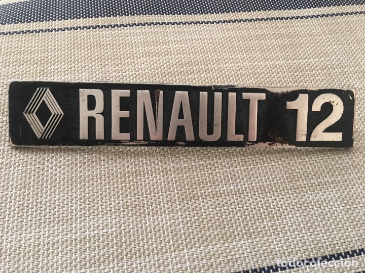Autos und Motorr&auml;der: EMBLEMA LOGO RENAUL 12 METALICO