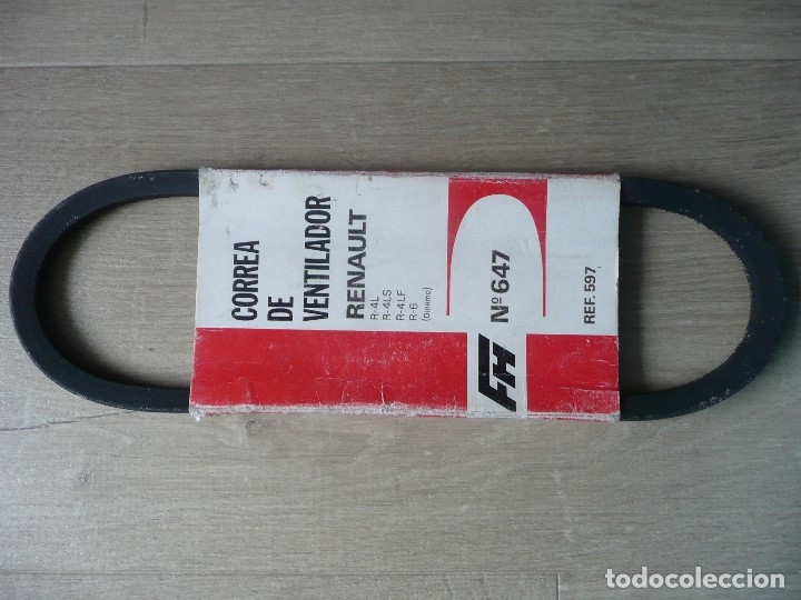 Autos und Motorr&auml;der: RENAULT R4/R6-CORREA VENTILADOR FIRESTONE HISPANIA N&ordm;647- (REC. NUEVO)