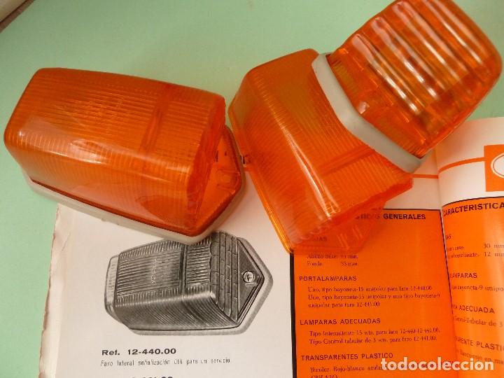 Coches y Motocicletas: CITROEN 2CV-LOTE TULIPAS FAROS/PILOTOS LATERALES SE&Ntilde;ALIZACION&middot;YORKA&middot;(REC.NUEVO)