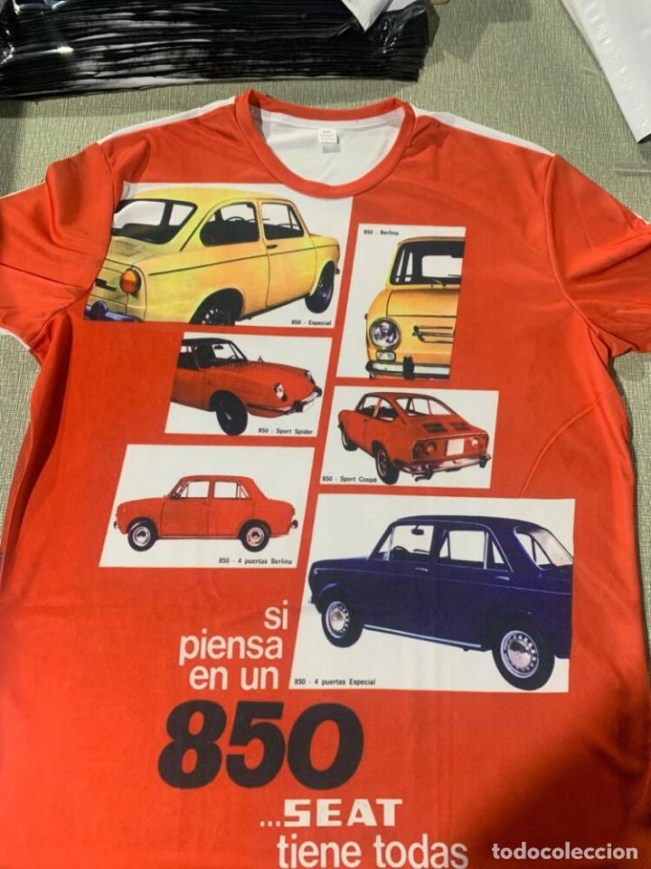 Autos und Motorr&auml;der: CAMISETA CONMEMORATIVA SEAT 850 EN ESPA&Ntilde;A