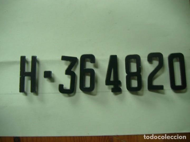 Autos und Motorr&auml;der: LETRAS NUMEROS PARA ANTIGUAS MATRICULAS LETTERS NUMBERS FOR OLD REGISTRATIONS