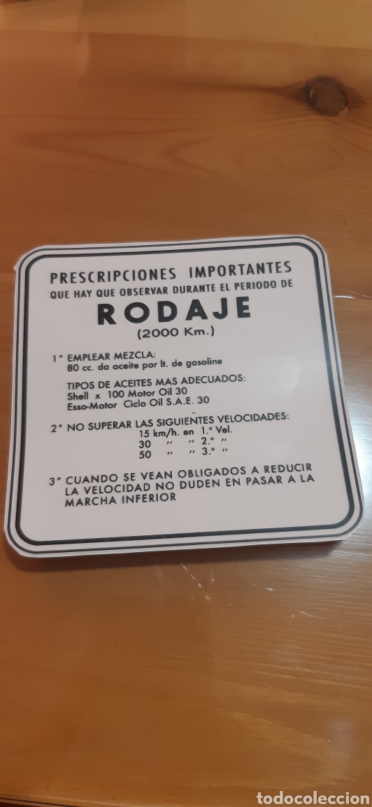 Coches y Motocicletas: Adhesivo VESPA EN RODAJE