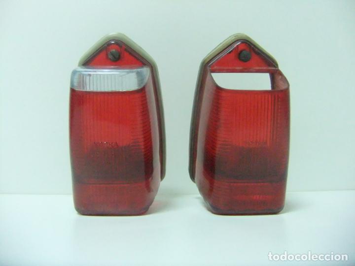 Voitures et Motocyclettes: LOTE 2 CARCASAS PILOTOS TRASEROS YORKA LICENCIA SEIMA REF. 12.441 - TULIPAS LUZ FARO COCHE N&ordm; 12441