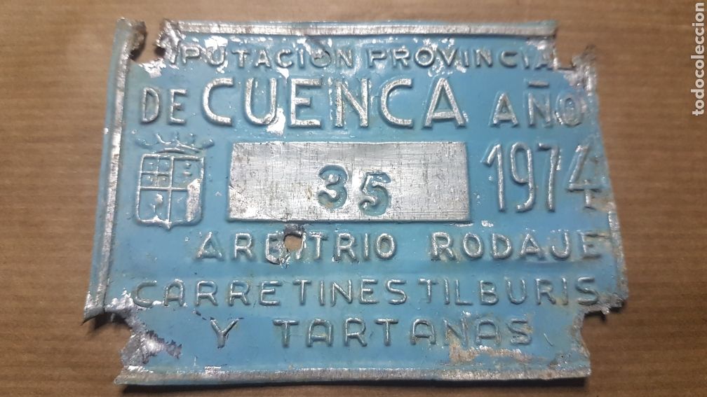 Autos und Motorr&auml;der: Rara matricula cuenca 1974 carretines,tilburis,tartanas
