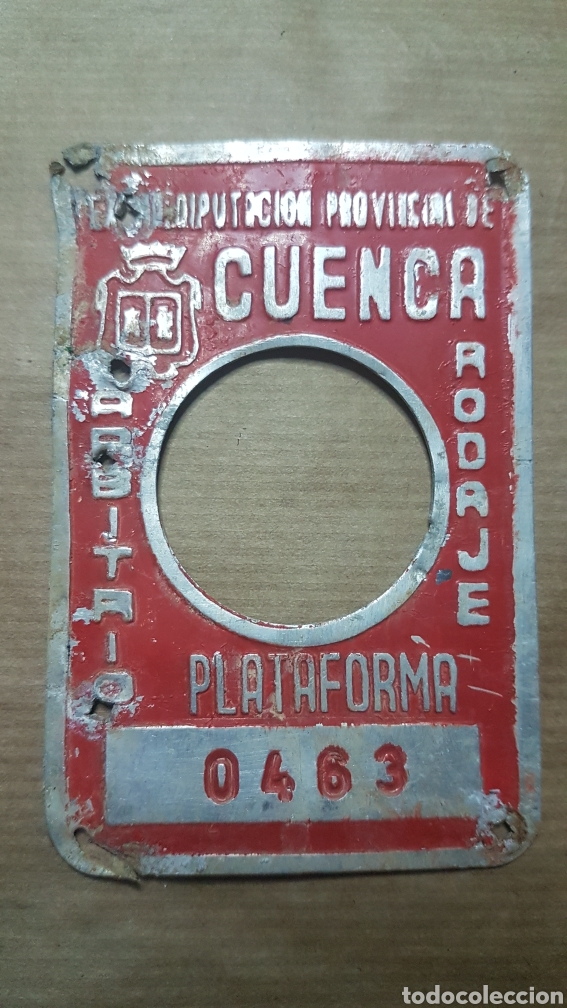 Autos und Motorr&auml;der: Antigua matricula cuenca para plataforma