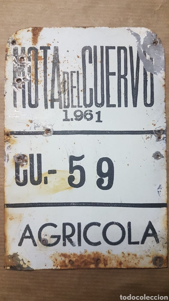 Autos und Motorr&auml;der: Matr&iacute;cula agr&iacute;cola 1961 Mota del Cuervo