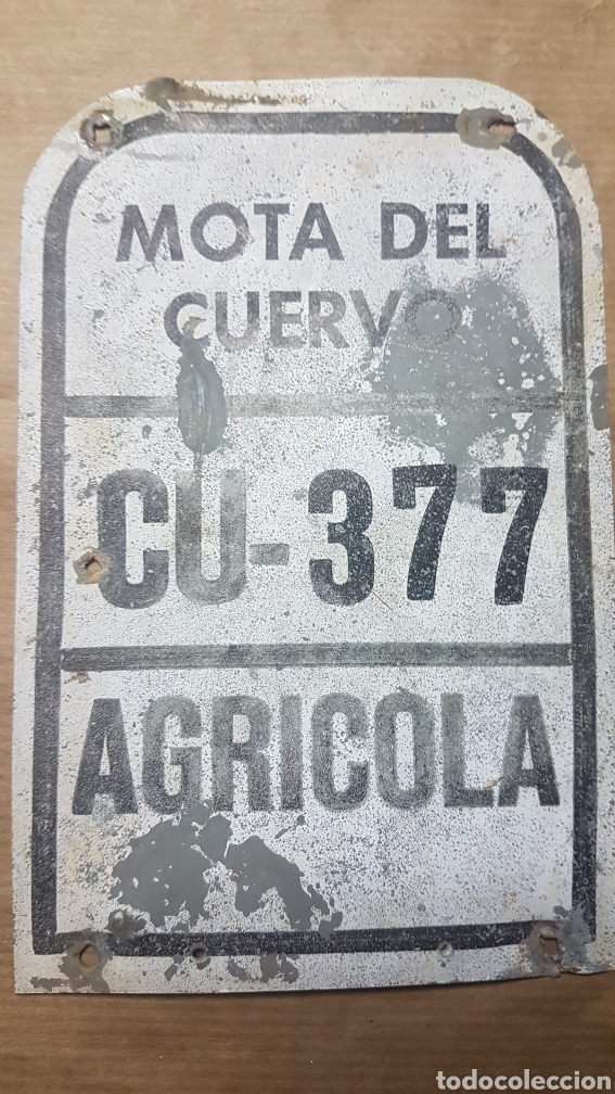 Autos und Motorr&auml;der: Matr&iacute;cula agr&iacute;cola Mota del Cuervo