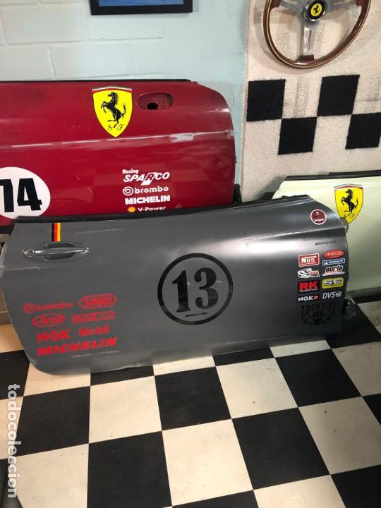 Autos und Motorr&auml;der: &iexcl;&iexcl;&iexcl; PUERTA DELANTERA TEMATIZADA MERCEDES AMG RACING DECORACI&Oacute;N VINTAGE GARAJE BAR LUCKY 13 !!!