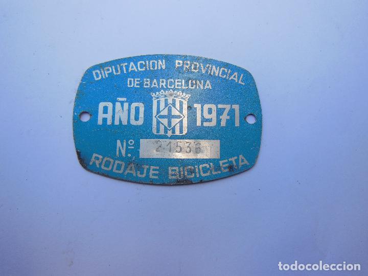 Automobili e Motociclette: Antigua chapa,tasa Municipal - Diputacion de  Provincia Barcelona a&ntilde;o 1971 .( Ver Foto Adicional ).