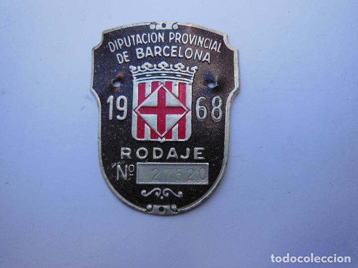 Automobili e Motociclette: Antigua chapa,tasa Municipal - Diputacion de  Provincia Barcelona a&ntilde;o 1968 .( Ver Foto Adicional ).