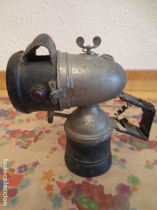 Automobili e Motociclette: farol faro carburo bicicleta. 1900. hassia.