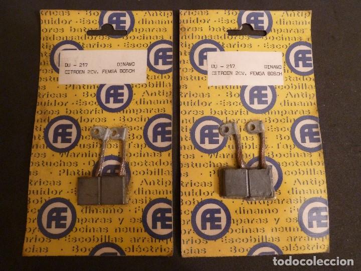 Coches y Motocicletas: CITROEN 2CV- JUEGOS(2) DE ESCOBILLAS DINAMO FEMSA -CITROEN 2CV (REC.NUEVO)