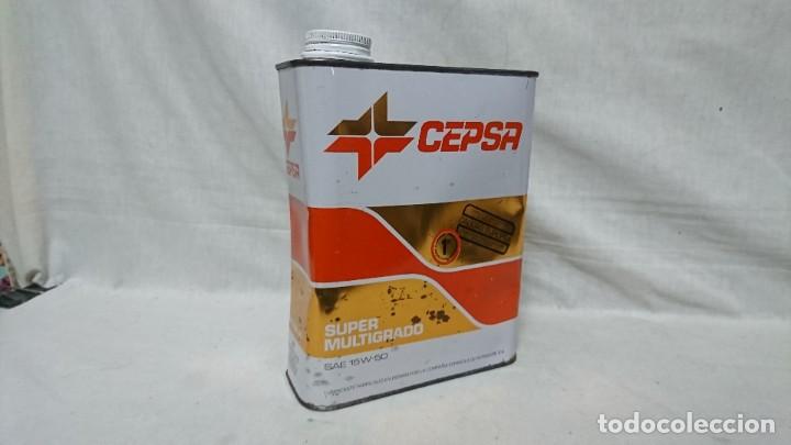 Autos und Motorr&auml;der: LATA DE ACEITE VAC&Iacute;A CEPSA SAE 15 W 50
