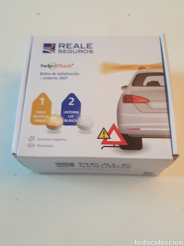 Autos und Motorr&auml;der: Baliza se&ntilde;alizacion coche situacion emergencias publicidad Reale