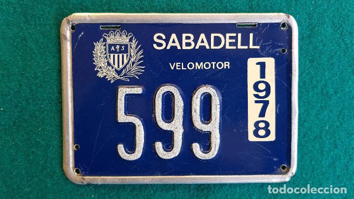 Automobili e Motociclette: MATRICULA DE CICLOMOTOR - VELOMOTOR (1978) SABADELL