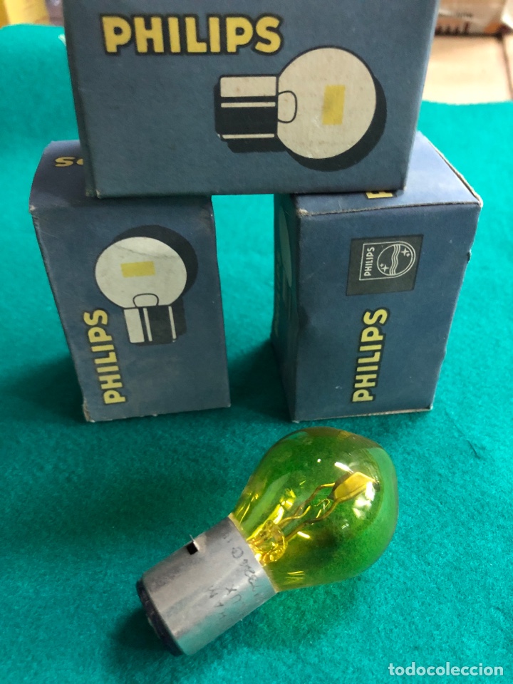 Autos und Motorr&auml;der: L&Aacute;MPARA PHILIPS CASQUILLO BOSCH 2 POLOS AMARILLA 6 V 36/36 W