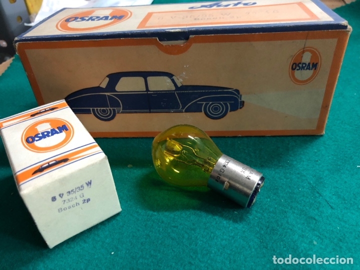 Autos und Motorr&auml;der: L&Aacute;MPARA OSRAM -CASQUILLO BOSCH 6 V- 35/35 W 2 polos amarilla 7324G