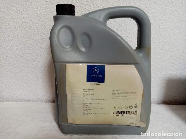 Autos und Motorr&auml;der: Garrafa de 5 Litros de Aceite Motor Mercedes Benz MB 228. 5 1 a&ntilde;os 90 LLENA!!!
