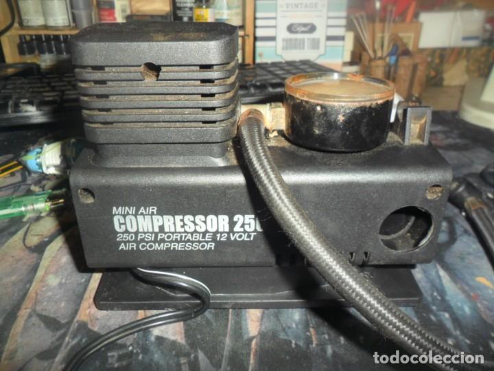 Automobili e Motociclette: COMPRESOR DE AIRE INFLADO RUEDAS CONECTOR MECHERO -MINI AIR COMPRESSOR 250 (250PSI-12 VOLT)