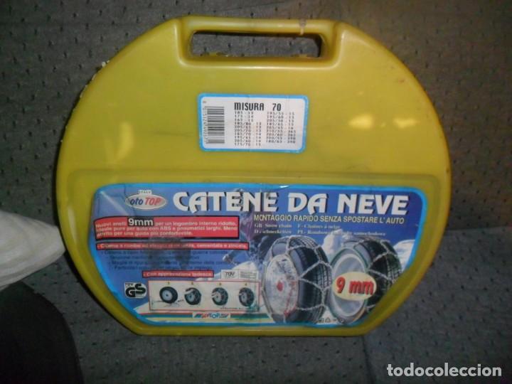 Automobili e Motociclette: CADENAS NIEVE PARA COCHE CLASICA, DE ESLABONES, NUEVAS SIN ABRIR (CREO, LLEVA UN CIERRE PLASTICO)