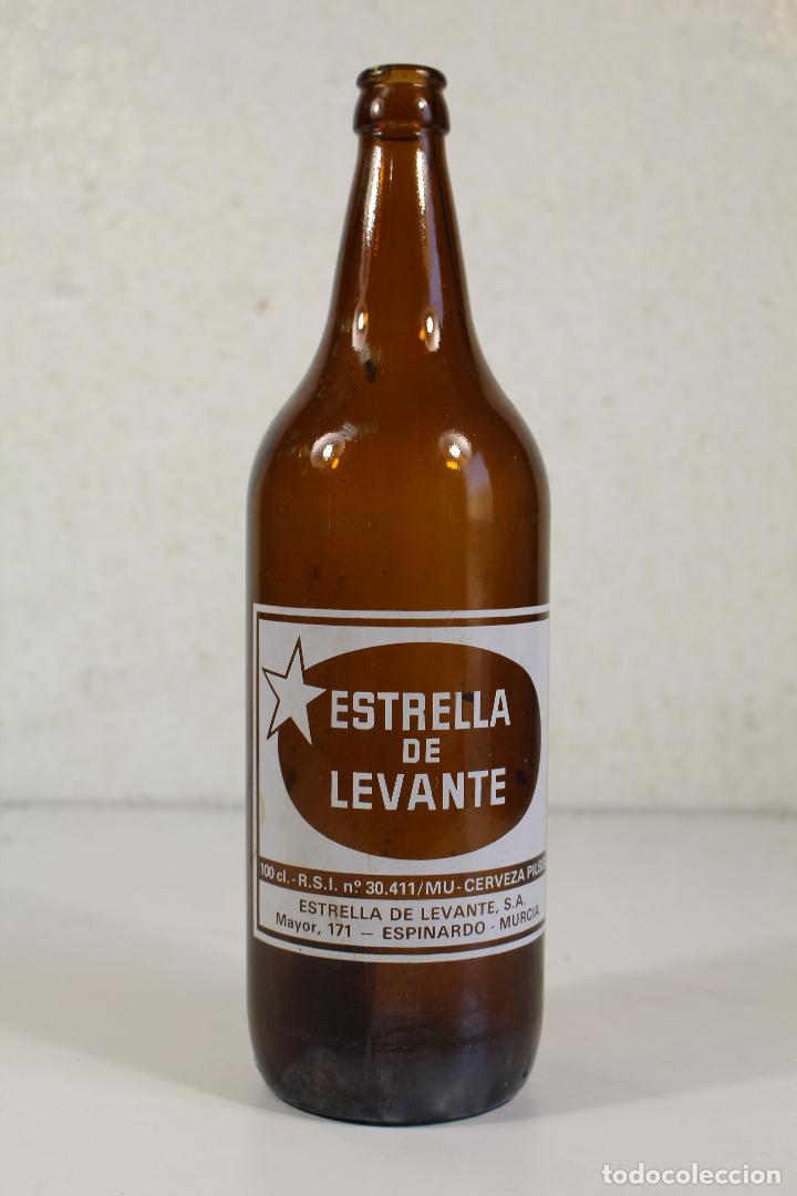 Automobili e Motociclette: BOTELLA ANTIGUA CERVEZA ESTRELLA DE LEVANTE - 1 LTR