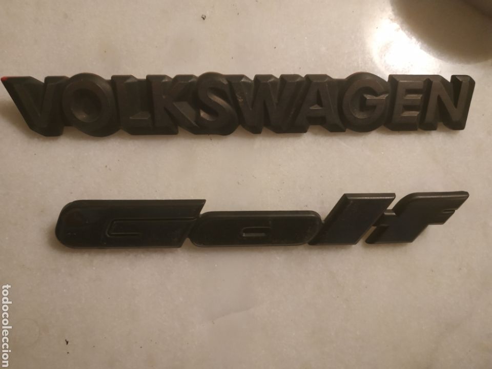 Autos und Motorr&auml;der: Anagramas de pl&aacute;stico de VW golf