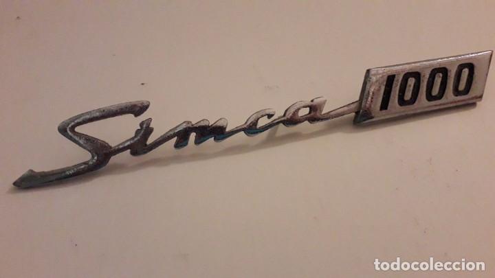 Coches y motocicletas: anagrama simca 1000 (22cm aprox) - Foto 1