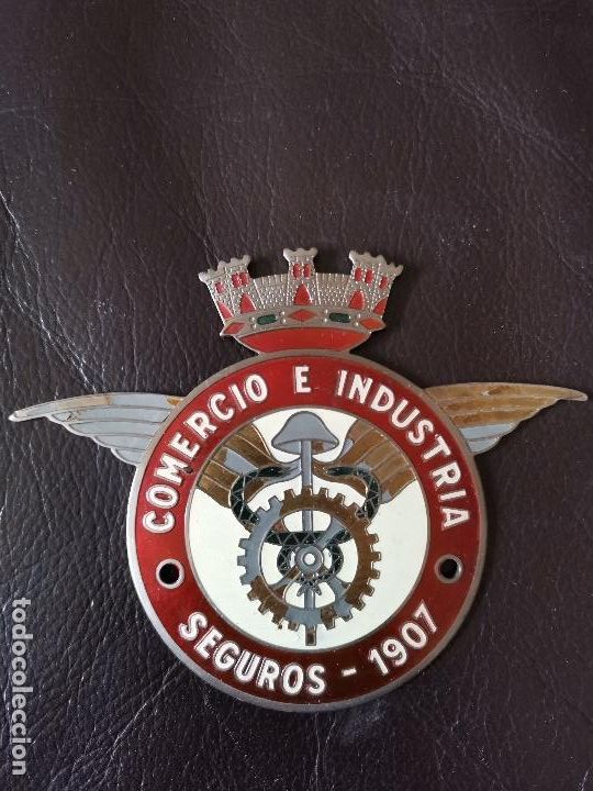 Automobili e Motociclette: Emblema, insignia ,adorno para coche - COMERCIO E INDUSTRIA SEGUROS 1907