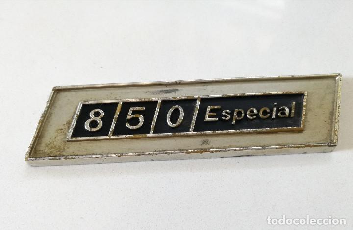 Autos und Motorr&auml;der: SEAT 850 ESPECIAL - ANAGRAMA PLASTICO ORIGINAL A&Ntilde;OS 70 // 27103// EMBLEMA INSIGNIA LETRAS LOGOTIPO