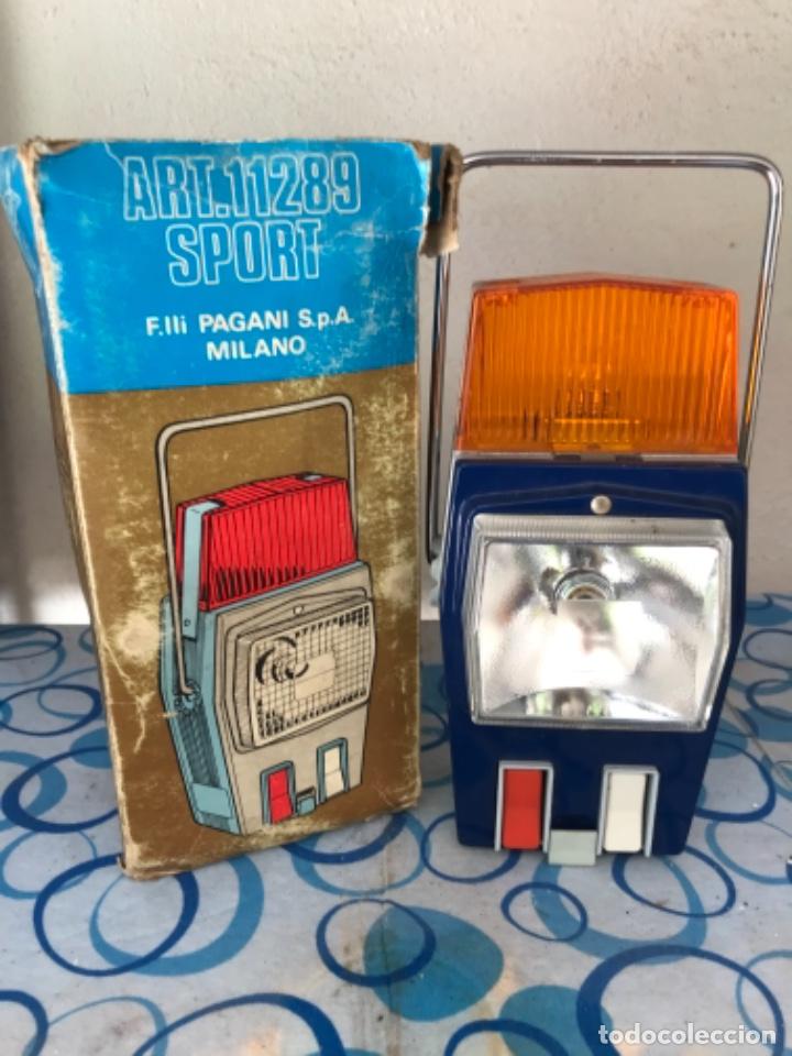 Automobili e Motociclette: Linterna italiana Sport, Milano. Utilizada en coches veh&iacute;culos cl&aacute;sicos. Caja original