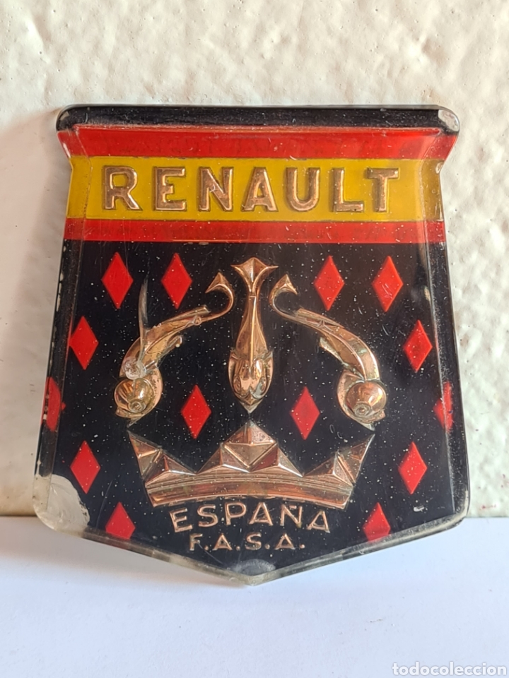 Autos und Motorr&auml;der: Logo FASA Renault Espa&ntilde;a - Emblema Gordini - Coche Turismo Bandera