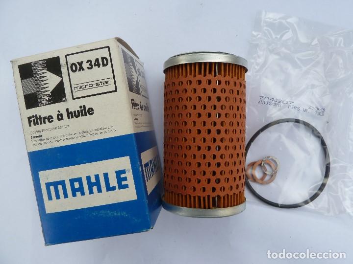 Automobili e Motociclette: MERCEDES BENZ-FILTRO DE ACEITE&middot;MAHLE&middot; (OX 34D)-MERCEDES 190,200,210,230,309,510(REC. NUEVO)