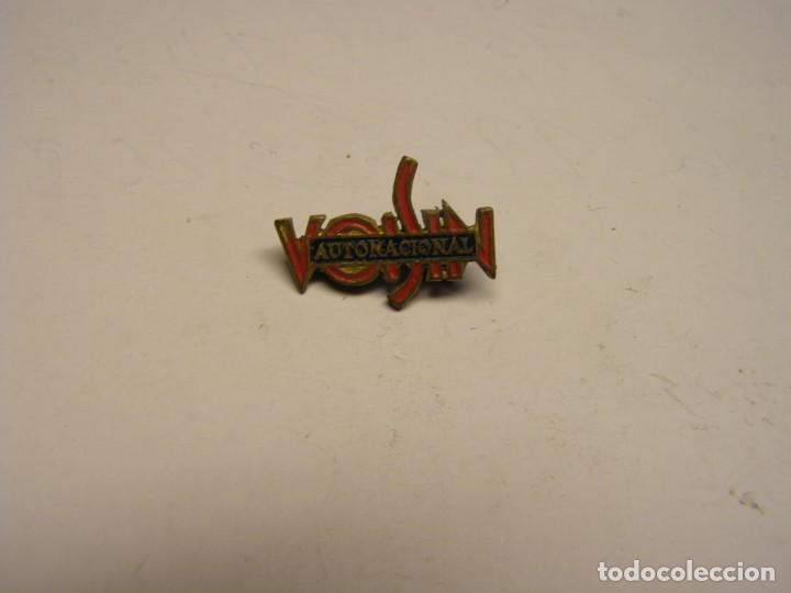 Voitures et Motocyclettes: Insignia publicitaria antigua de autom&oacute;viles. AUTONACIONAL VOISIN
