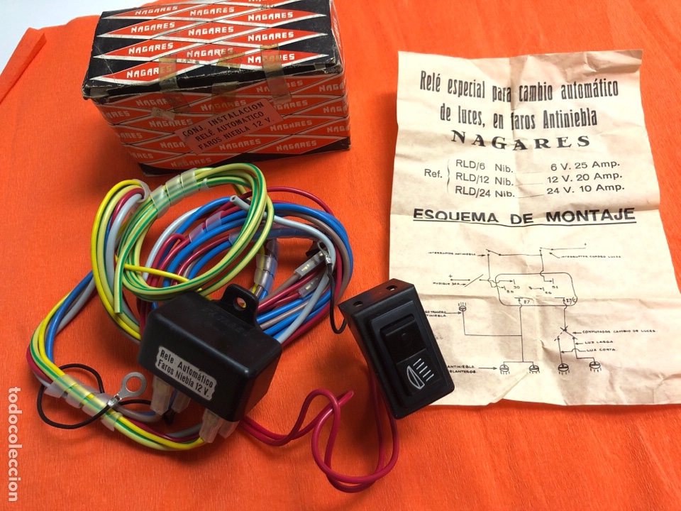 Automobili e Motociclette: CONJ. INSTALACI&Oacute;N RELE AUTOM&Aacute;TICO FAROS NIEBLA 12 V