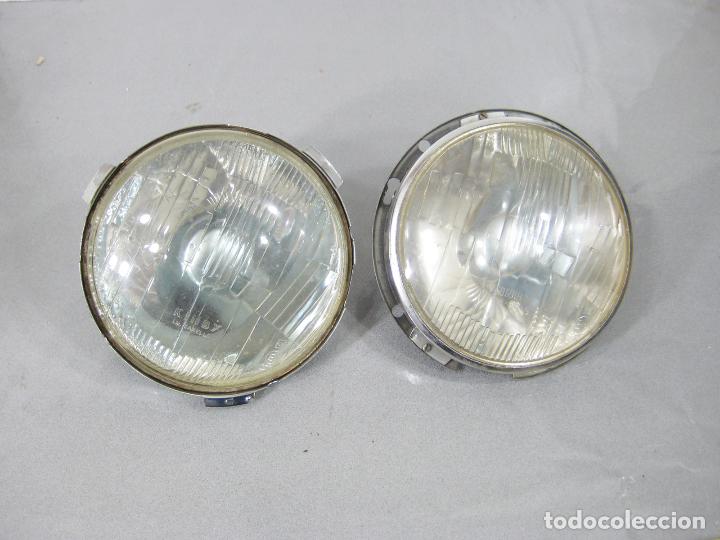 Automobili e Motociclette: PAREJA DE PAR&Aacute;BOLAS DE LOS FAROS DELANTEROS DEL MORRIS 1100 1300 DE LA CASA AUTHI - A&Ntilde;OS 70