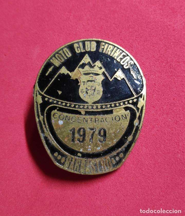 Automobili e Motociclette: ANTIGUA INSIGNIA MOTO CLUB PIRINEOS CONCENTRACION 1979 BARBASTRO