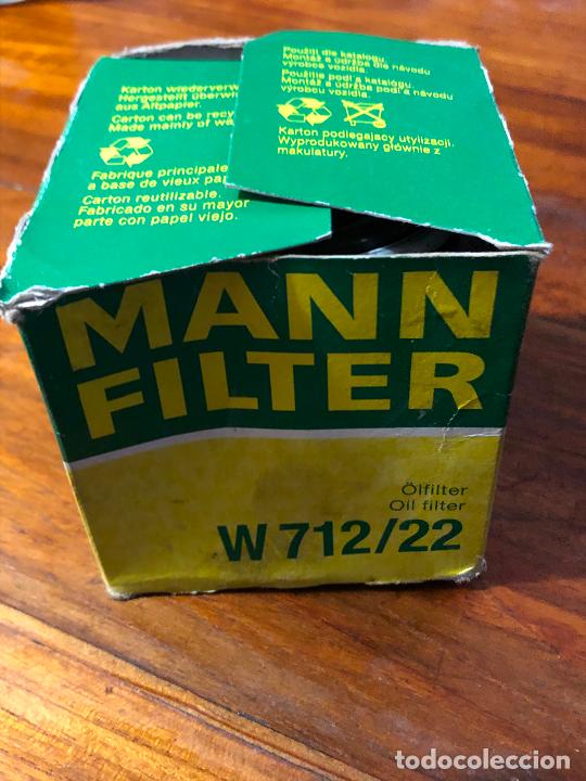 Automobili e Motociclette: MANN-FILTER Filtro de aceite Filtro enroscable N&uacute;mero de art&iacute;culo: W 712/22