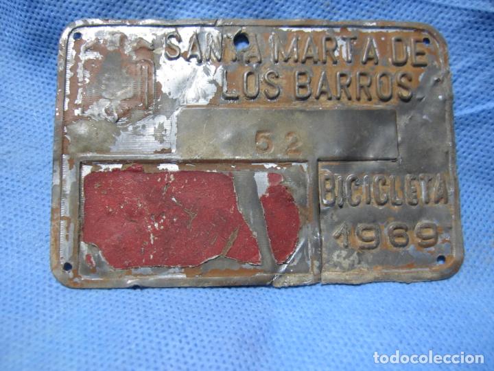 Automobili e Motociclette: PLACA CHAPA ANTIGUA DE BICLETA A&Ntilde;O 1969 SANTA MARTA DE LOS BARROS NUMERO 52