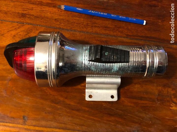 Coches y Motocicletas: especie de piloto linterna para moto, bici, quizas coche, antiguo, made in USA, 18 cm largo