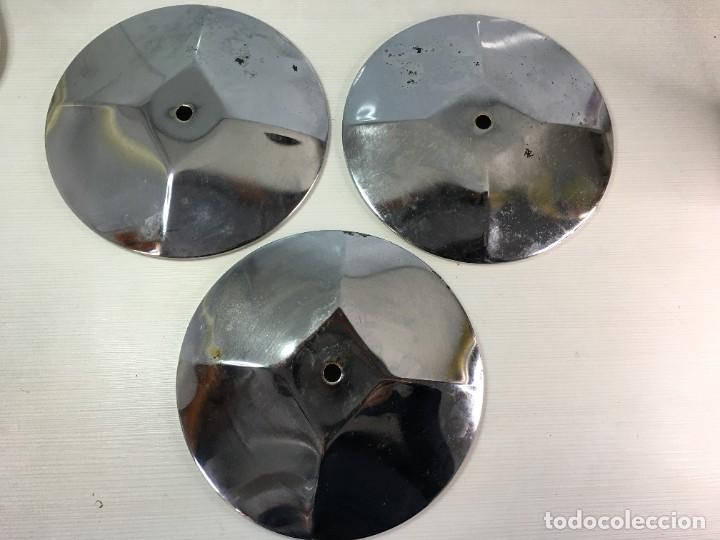 tres tapacubos de hierro cromado renault r - Compra venta en todocoleccion