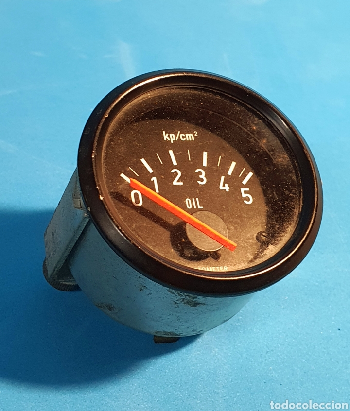 Autos und Motorr&auml;der: RELOJ DE PRESI&Oacute;N DE ACEITE MARCA MOTOMETER COCHE CL&Aacute;SICO ORIGINAL DE LA &Eacute;POCA